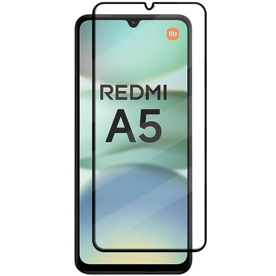 3D загартоване скло для Xiaomi Redmi A5, чорна рамка