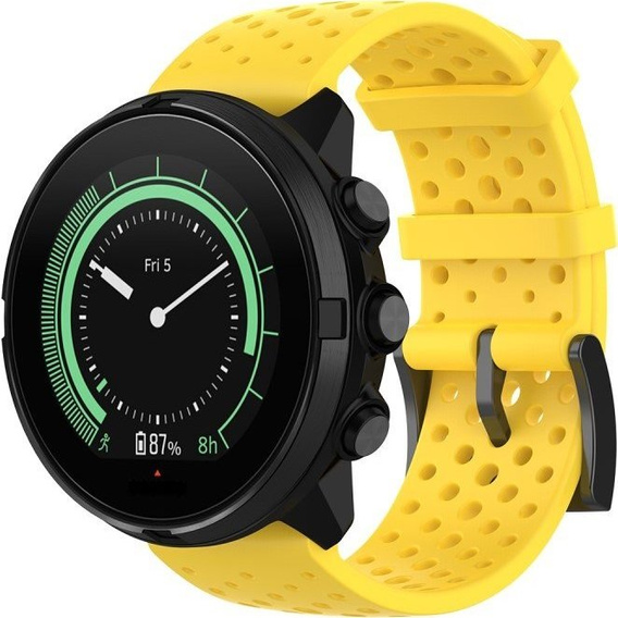 Силиконовый ремешок для zegarka Suunto Spartan Sport Wrist HRBaro / Suunto 9 / D5I - Light Yellow