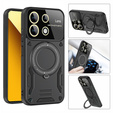 Бронированный чехол для Xiaomi Redmi Note 13 Pro 4G / Xiaomi Redmi Note 14S / Xiaomi Poco M6 Pro 4G, CamShield MagSafe, чёрный