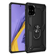Бронированный Чехол до Samsung Galaxy A51, Nox Case Ring, чёрный