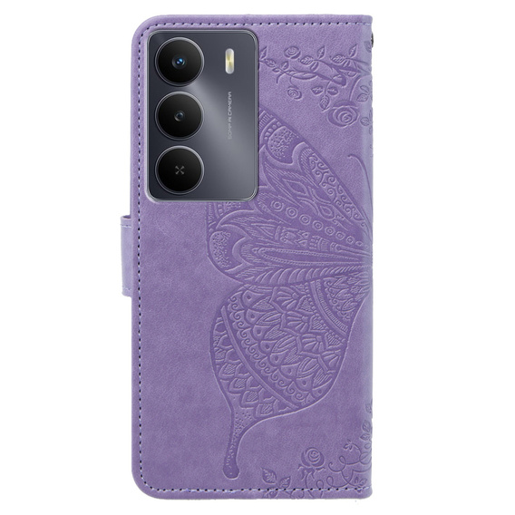 Откидной чехол для Realme 14X / Realme C75, Butterfly, фиолетовый