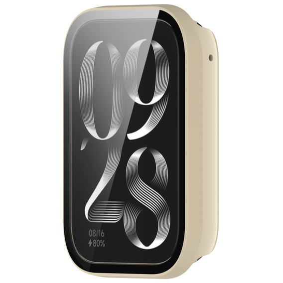 Чехол 2 в 1 + закаленное стекло для Xiaomi Smart Band 8 Pro, розовый