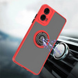 Чохол для Motorola Moto G24 / G24 Power / G04, Frosted Ring, червоний