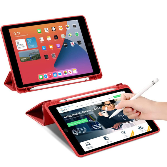 Чехол для IPad 10.2 2019/ 2020/2021, Smartcase SC Pen, Red