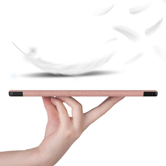 Чехол для Samsung Galaxy Tab S9 FE+ Plus, Smartcase с местом для стилуса, розовый rose gold