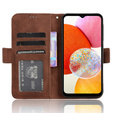 Футляр з клапаном для Samsung Galaxy A15 4G / 5G, Card Slot, коричневий
