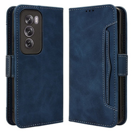 Футляр з клапаном для Oppo Reno 12, Card Slot, темно-синій