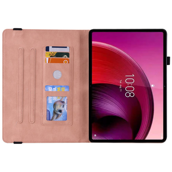 Чохол для Lenovo Tab M11, Butterfly, рожевий