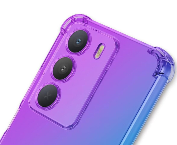 Чохол для Realme C71, Gradient Dropproof, Фіолетовий / синій