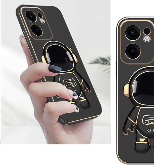 Чoхол до Oppo Reno 13F / Oppo Reno 13FS, Astronaut, чорний