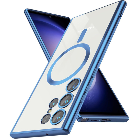Чохол для Samsung Galaxy S24 Ultra, Electro MagSafe, м'яти + Повністю клейове керамічне скло