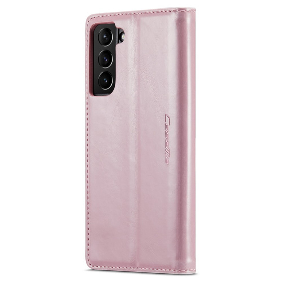 Флип-кейс CASEME для Samsung Galaxy S21 FE, Waxy Textured, розовый