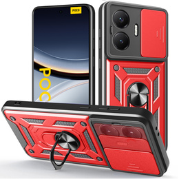 Чехол NOX Camera Slide Xiaomi Poco F7, CamShield Slide, красный
