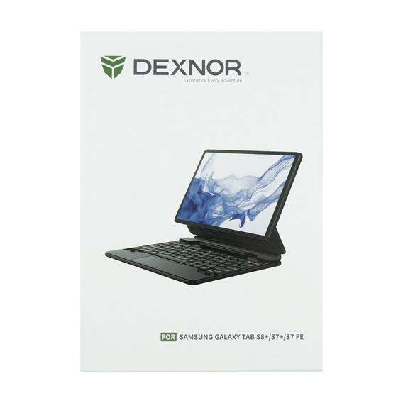 Обкладинка для клавіатури Samsung Galaxy Tab S10+/S9 FE+ Plus/S9+/ S8+/ S7+/ S7 FE, Dexnor Magnetic Keyboard Touchpad, чорний