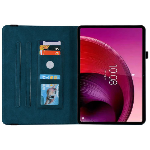 Чохол для Lenovo Tab M11, Butterfly, темно-синій