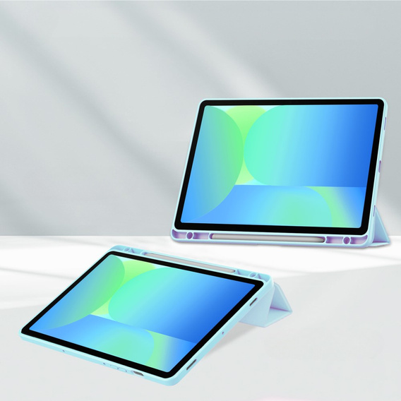 Чехол для Samsung Galaxy Tab S10 FE+ Plus, Smartcase Hybrid, с местом для стилуса, синий