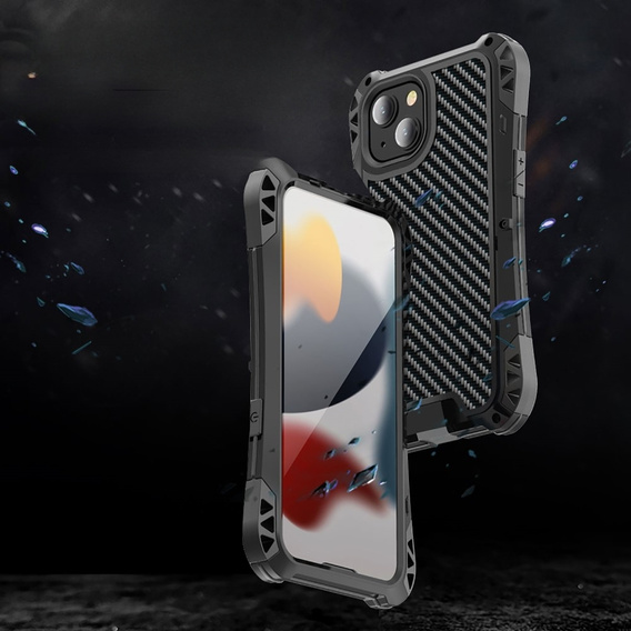 Чехол для iPhone 13, R-JUST AMIRA, бронированный, чёрный