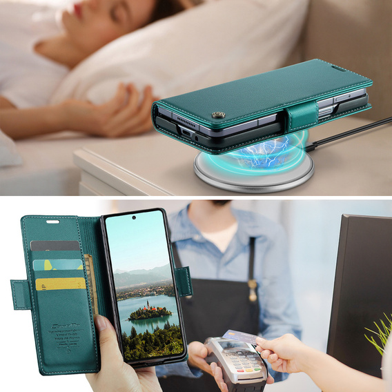 Чохол-розкладачка Litchi Wallet для Samsung Galaxy Z Fold7 5G