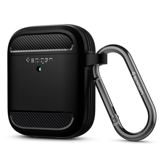Чoхол до Airpods, SPIGEN, Rugged Armor, Matte Black
