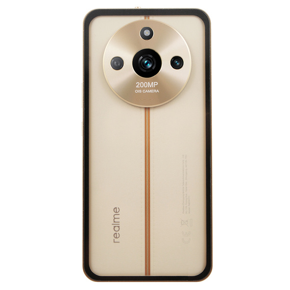 Чехол для Realme 11 Pro 5G / Pro+ 5G, Frame Case, золотой