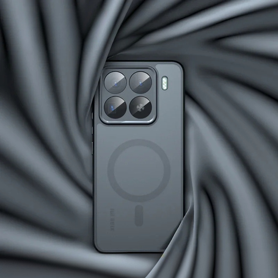 Чохол для Xiaomi 15, для MagSafe, ERBORD Matt Case, чорний + захисне скло