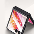 Чехол со стеклом для Samsung Galaxy Z Flip5 5G, PC Case, чёрный