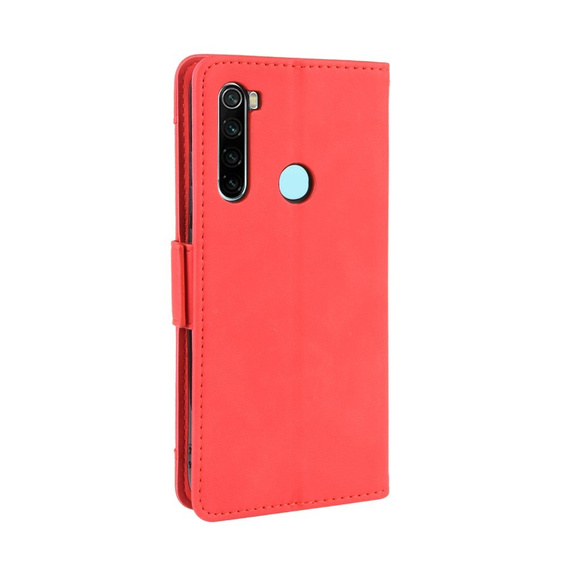 Футляр з клапаном для Xiaomi Redmi Note 8T, Card Slot, червоний