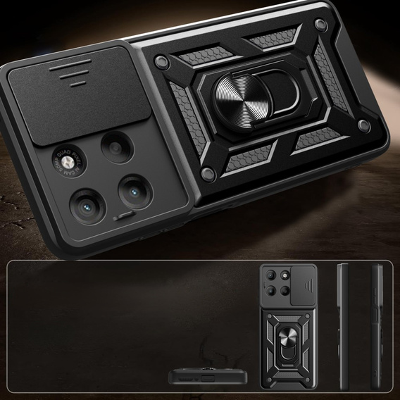 Чохол NOX Camera Slide Motorola Moto G15 / Motorola Moto G15 Power, CamShield Slide, чорний