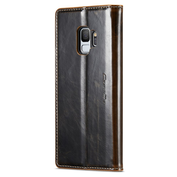 Флип-кейс CASEME для Samsung Galaxy S9, Waxy Textured, кофе