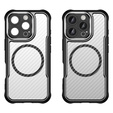 Чехол для iPhone 16 Pro, гибридный чехол Fusion Hybrid Carbon, для MagSafe, чёрный