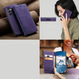 Чехол для Samsung Galaxy A16, ERBORD Vintage, бумажник с клапаном, фиолетовый