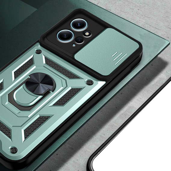 Чехол NOX Camera Slide Xiaomi Redmi Note 12 4G, CamShield Slide, зеленый