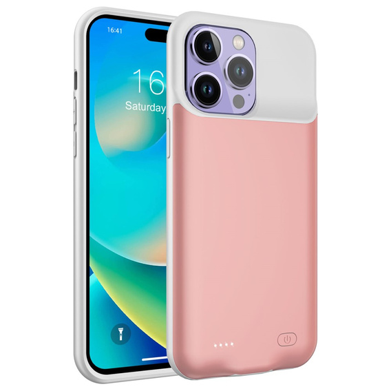 Чохол з батареєю 8500mAh до iPhone 14 Pro Max, Pink