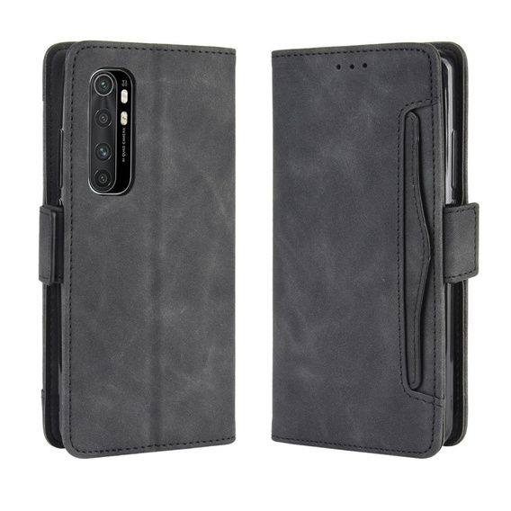 Футляр з клапаном для Xiaomi Mi Note 10 Lite, Card Slot, чорний