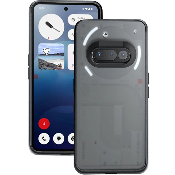 Чoхол до Nothing Phone 3A, Fusion Hybrid, прозорий / чорний