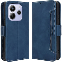 Футляр з клапаном для Xiaomi Redmi Note 14 4G, Card Slot, темно-синій