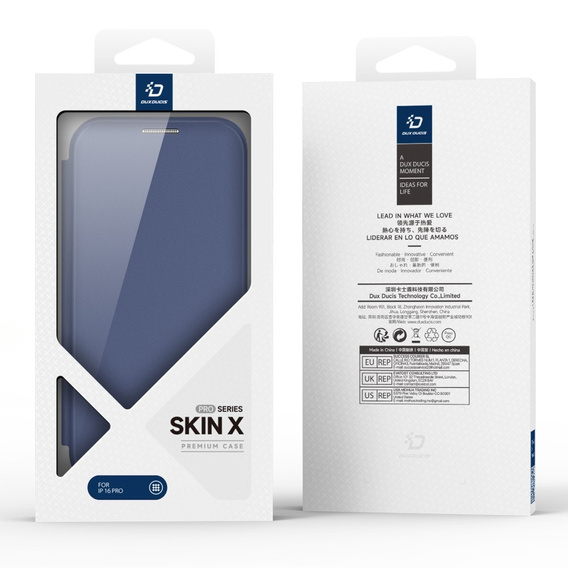 Чехол Dux Ducis до iPhone 16 Pro Max, Skin X Pro, MagSafe, темно-синий