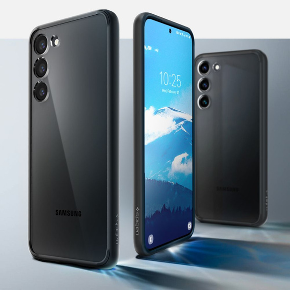 Чехол Spigen до Samsung Galaxy S23, Ultra Hybrid, чёрный прозрачный