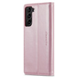 Флип-кейс CASEME для Samsung Galaxy S21, Waxy Textured, розовый