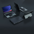 Чехол + клавиатура Galaxy Tab S9+, NILLKIN Bumper Pen Slot, чёрный