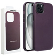 Кожаный чехол Mag Cover для iPhone 15 Plus, фиолетовый