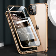 Чохол для iPhone 12 Pro, Magnetic Dual Glass, золотий