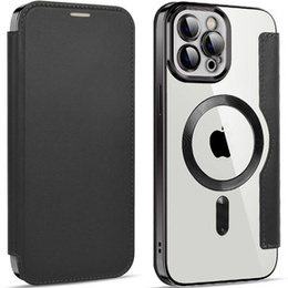 Откидной чехол для iPhone 11 Pro Max, RFID Wallet MagSafe CamShield, чёрный