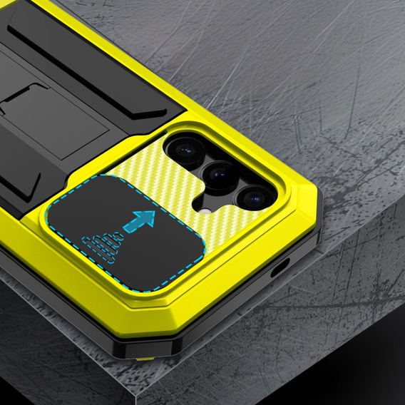 Бронированный чехол для Samsung Galaxy S25+ Plus, R-JUST, жёлтый