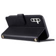 Чохол-сумка для Samsung Galaxy A36 5G, Rhombus Crossbody Leather, чорний