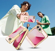 Чoхол до Samsung Galaxy Z Flip7 FE / Z Flip6, Electro Ring, рожевий