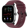 Силиконовый ремешок 20mm, Wine Red/Black Buckle