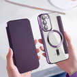 Чохол-книжка для Samsung Galaxy S23, Wallet, MagSafe, фіолетовий