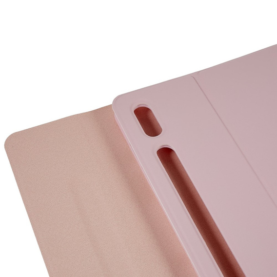 Чохол + клавіатура Galaxy Tab S7+ Plus / S8+ Plus /S7 FE T730 T733, Pen Slot, рожевий rose gold