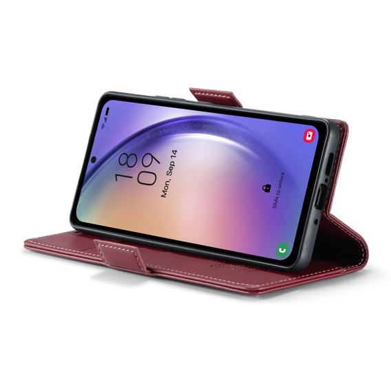 CASE фліп-чохол для Samsung Galaxy A54 5G, Litchi Wallet, червоний
